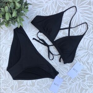 Skye Swimwear | Black Minimalist Bikini Set